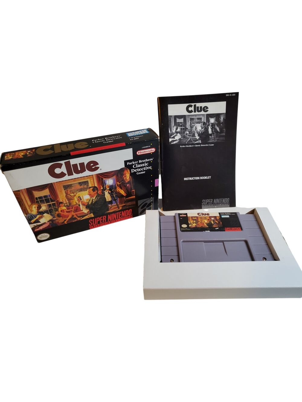 CLUE - SNES - Game, Box and Manuel - Tested